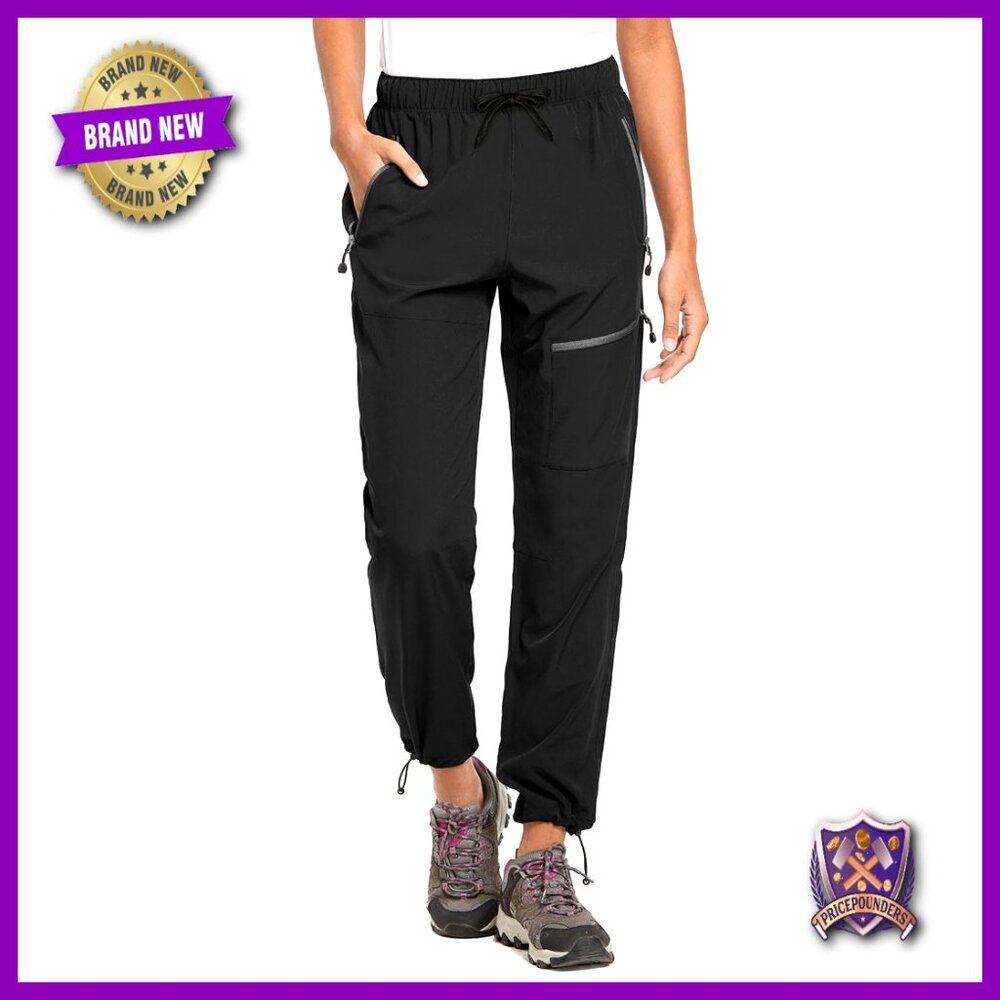 Quick Dry Water Resistant Hiking Pants Elastic Waist Cargo All Seasons